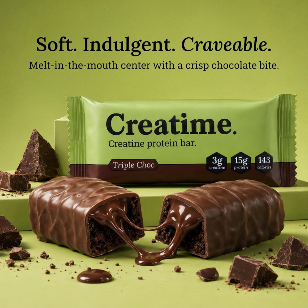 Creatime Creatine Protein Bar 12x50g Triple Choc
