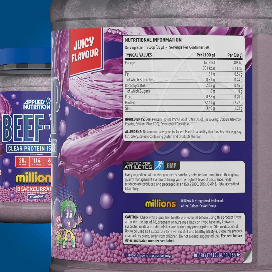 Applied Nutrition Beef XP 150g Blackcurrant Millions