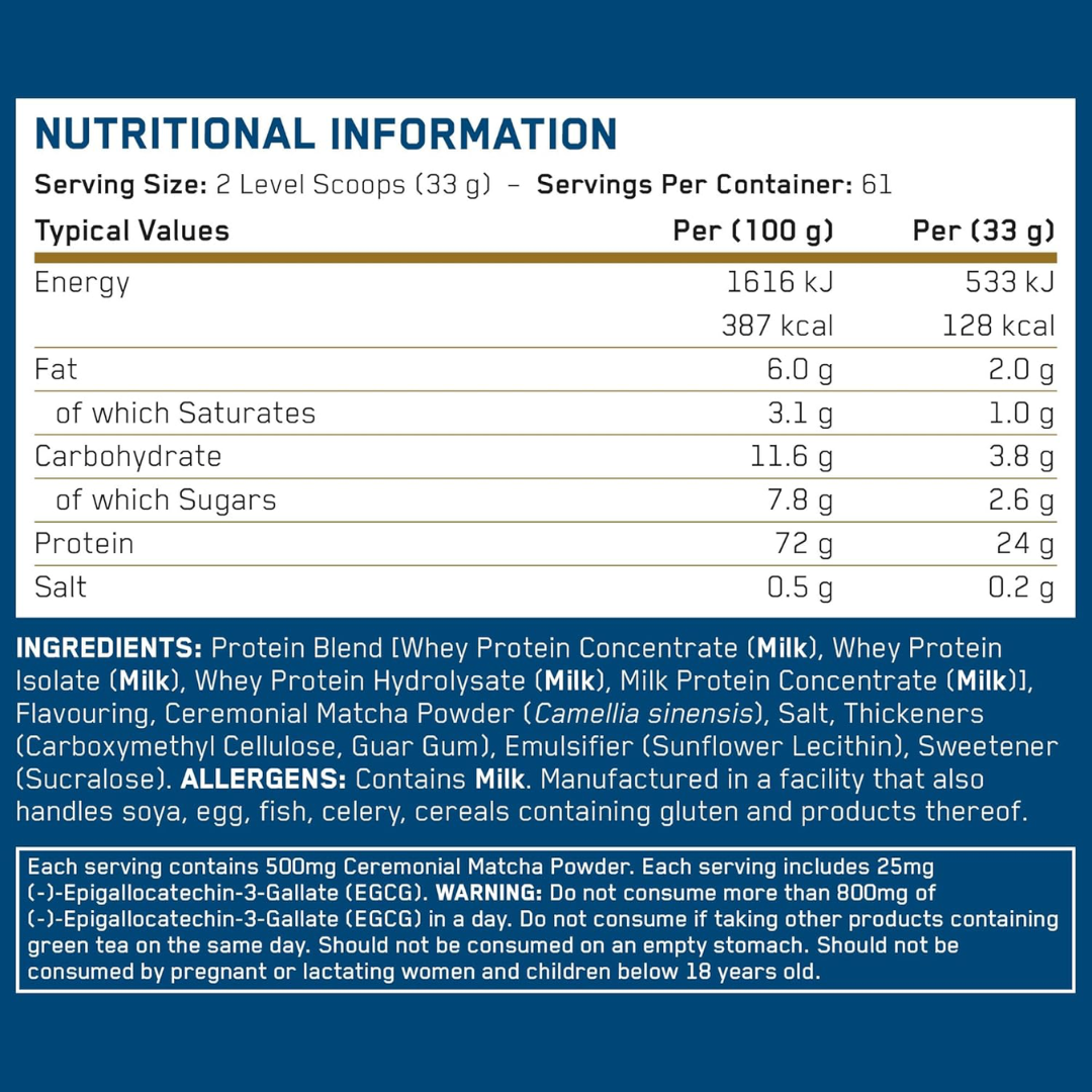 Applied Nutrition Critical Whey 2kg Vanilla Matcha