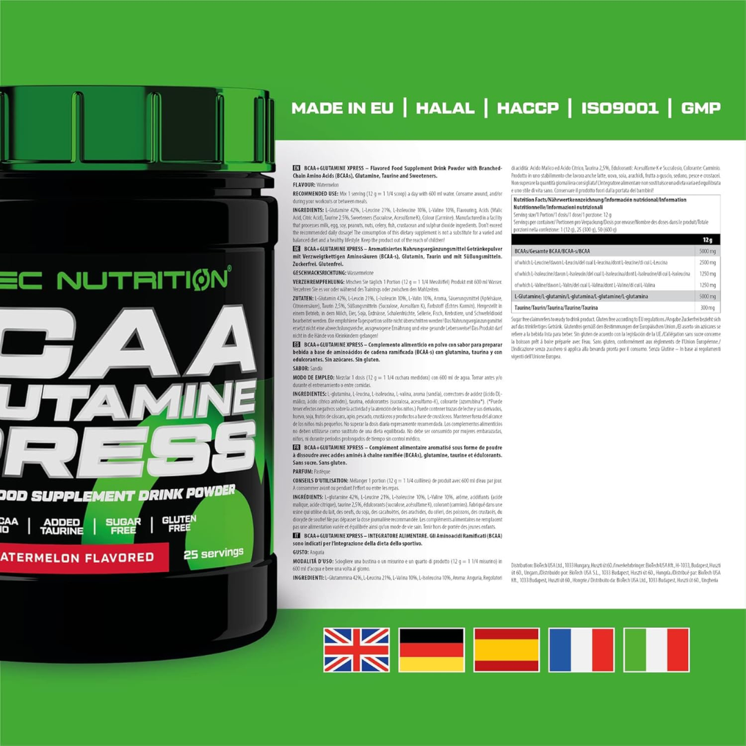 Scitec Nutrition BCAA + Glutamine Xpress 300g Watermelon