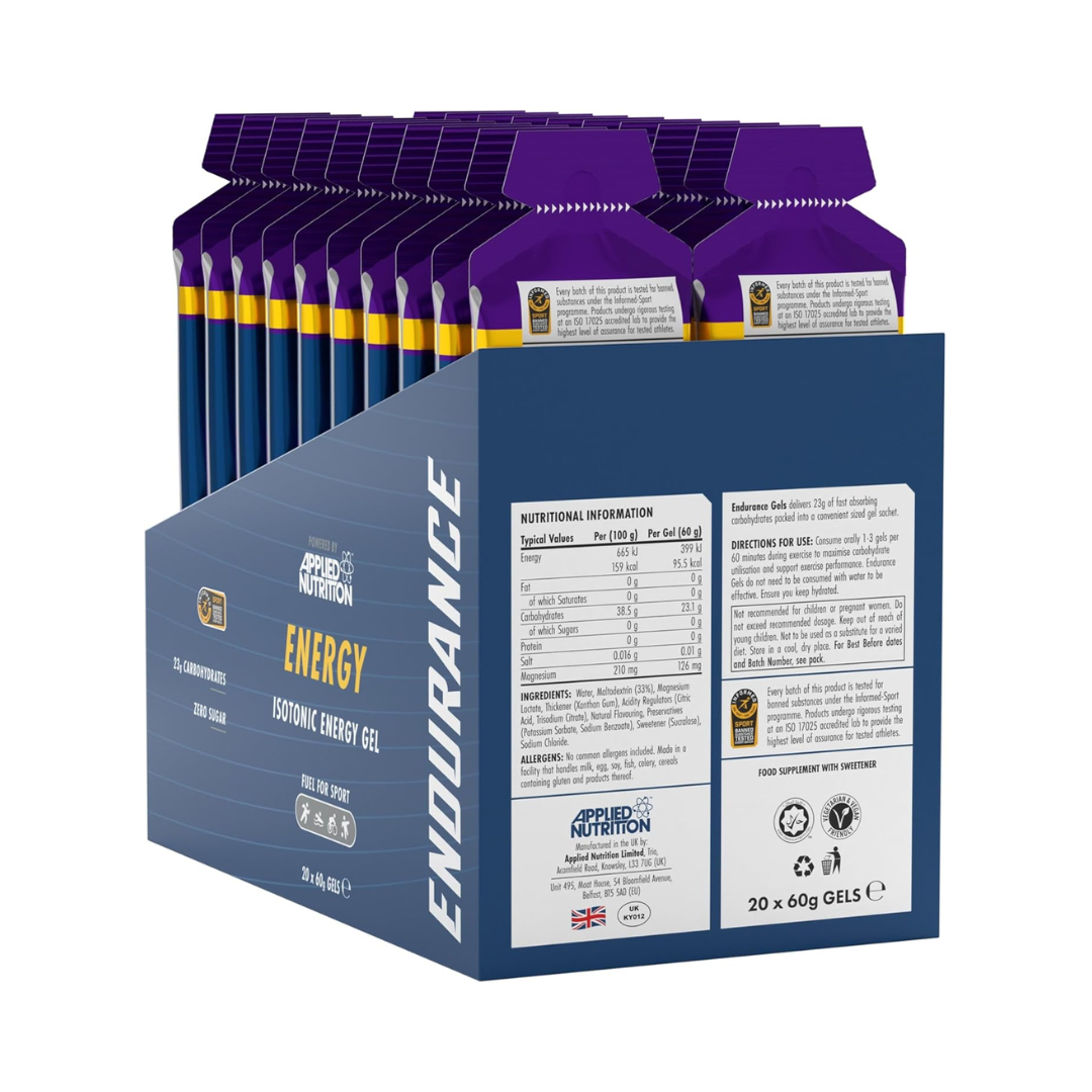Applied Nutrition Endurance Energy Gel 20x60g Blackcurrant