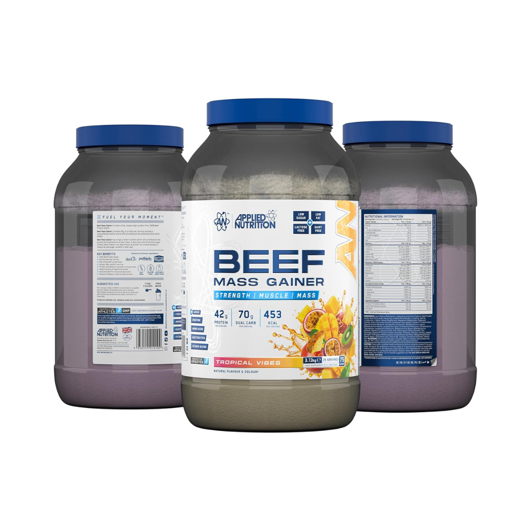 Applied Nutrition Beef Mass Gainer 3.13kg Tropical Vibes