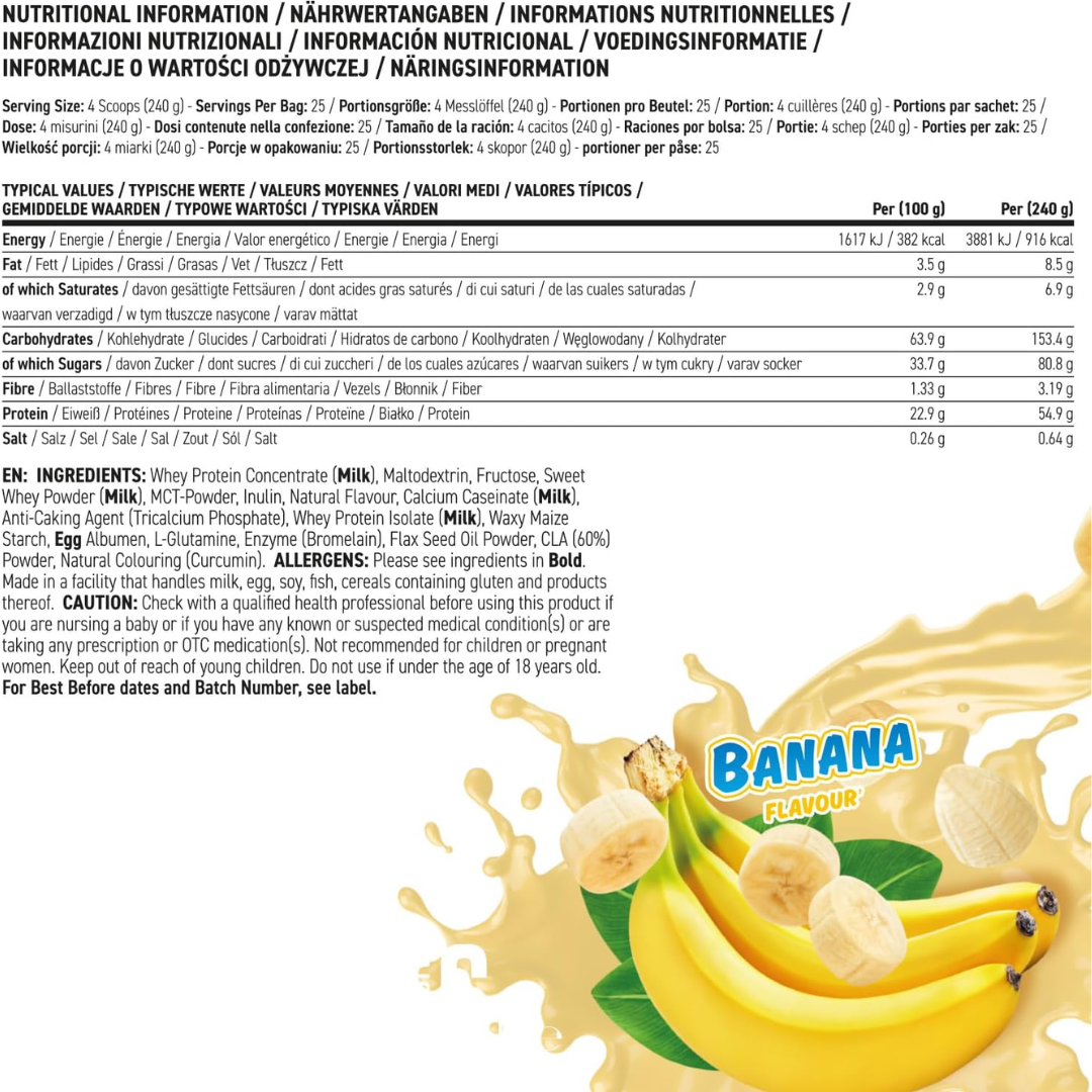 Applied Nutrition Critical Mass Original 6kg Banana