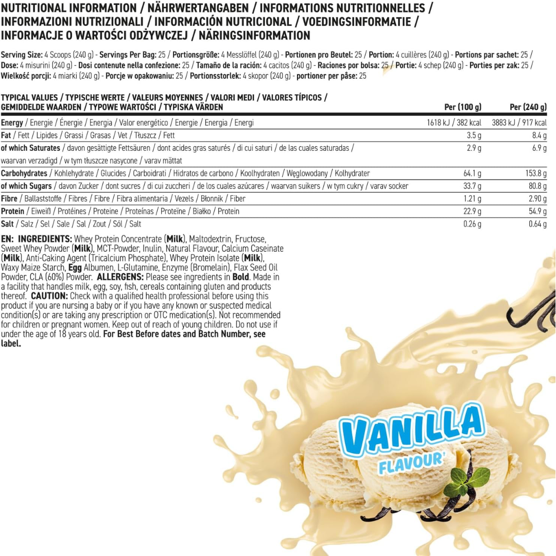 Applied Nutrition Critical Mass Original 6kg Vanilla