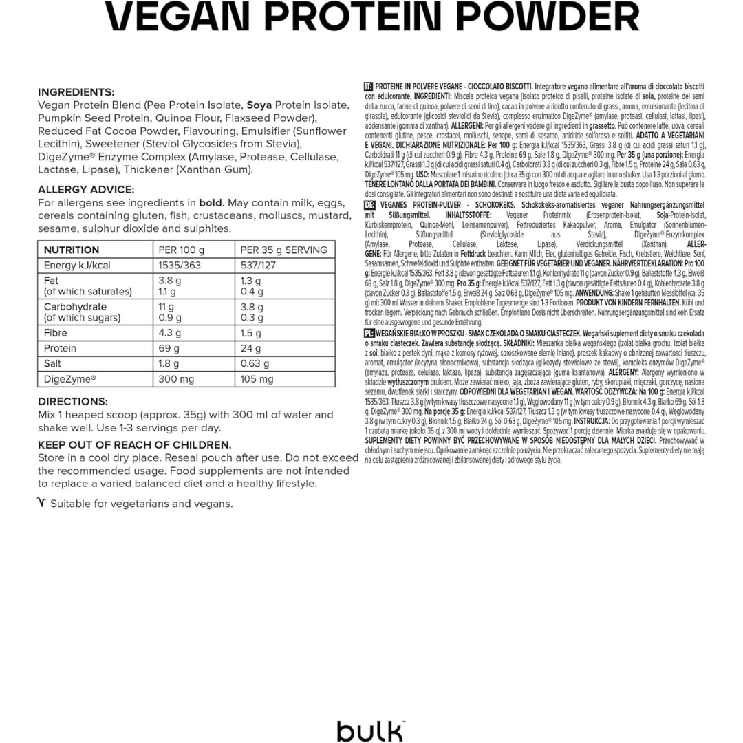 Bulk Vegan Protein 450g Vanilla