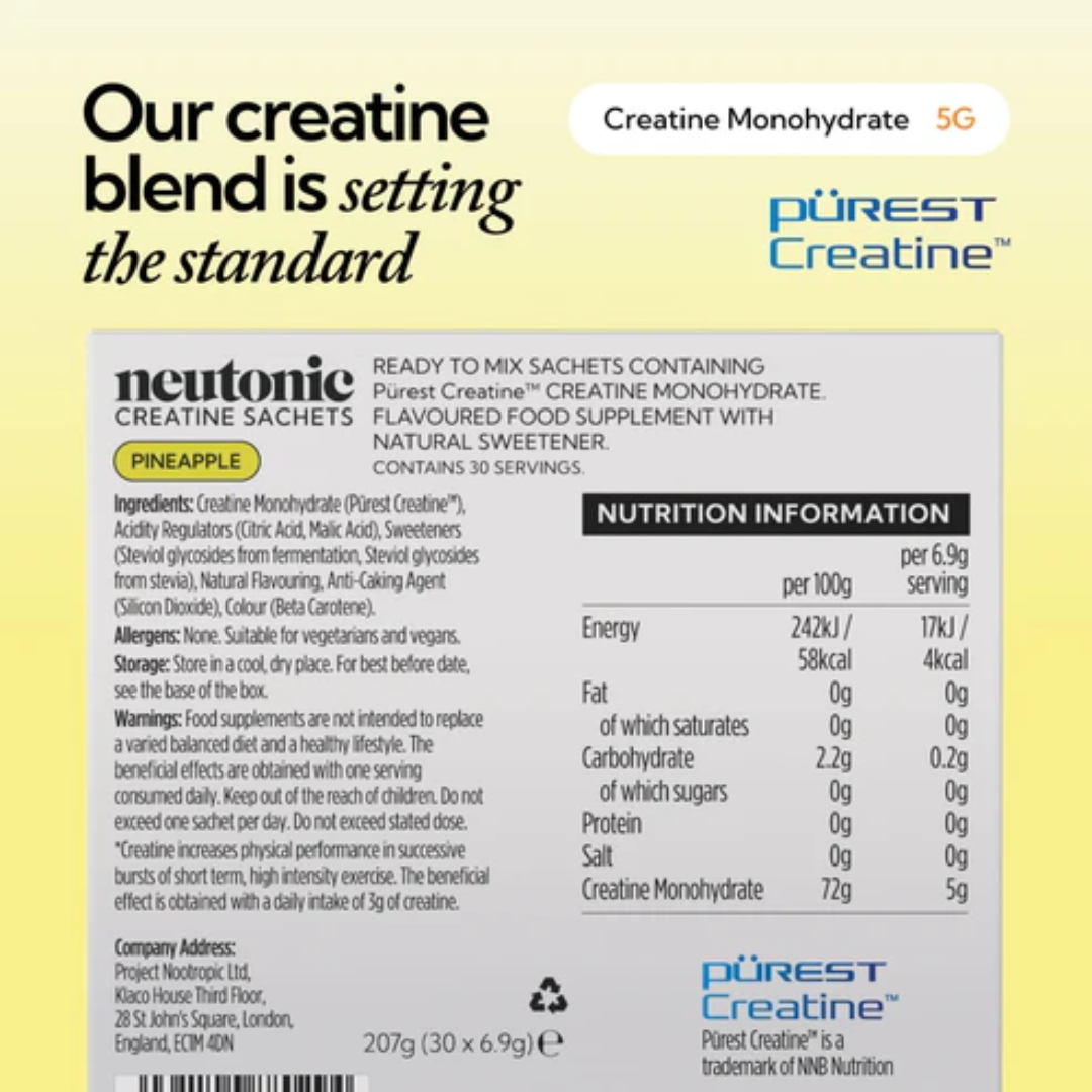 Neutonic Creatine 30 Sachets Pineapple