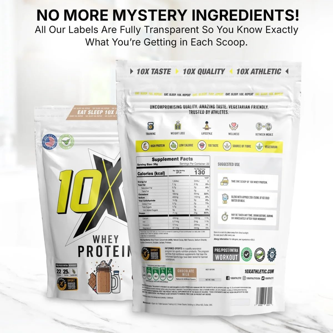 10X Athletic Whey Protein 700g Banana Split