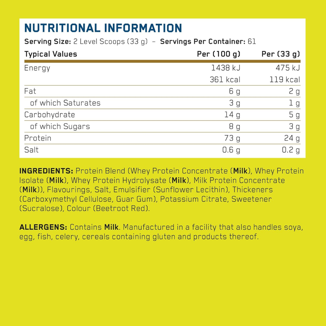 Applied Nutrition Critical Whey 2kg Chiquita Banana Strawberry Smoothie