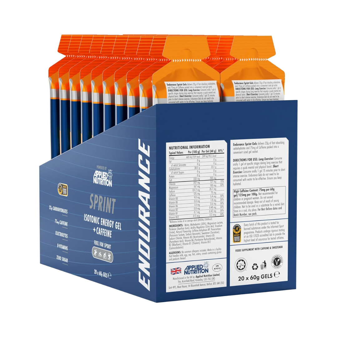 Applied Nutrition Endurance Velocity Sprint Gel 20x60g Tropical