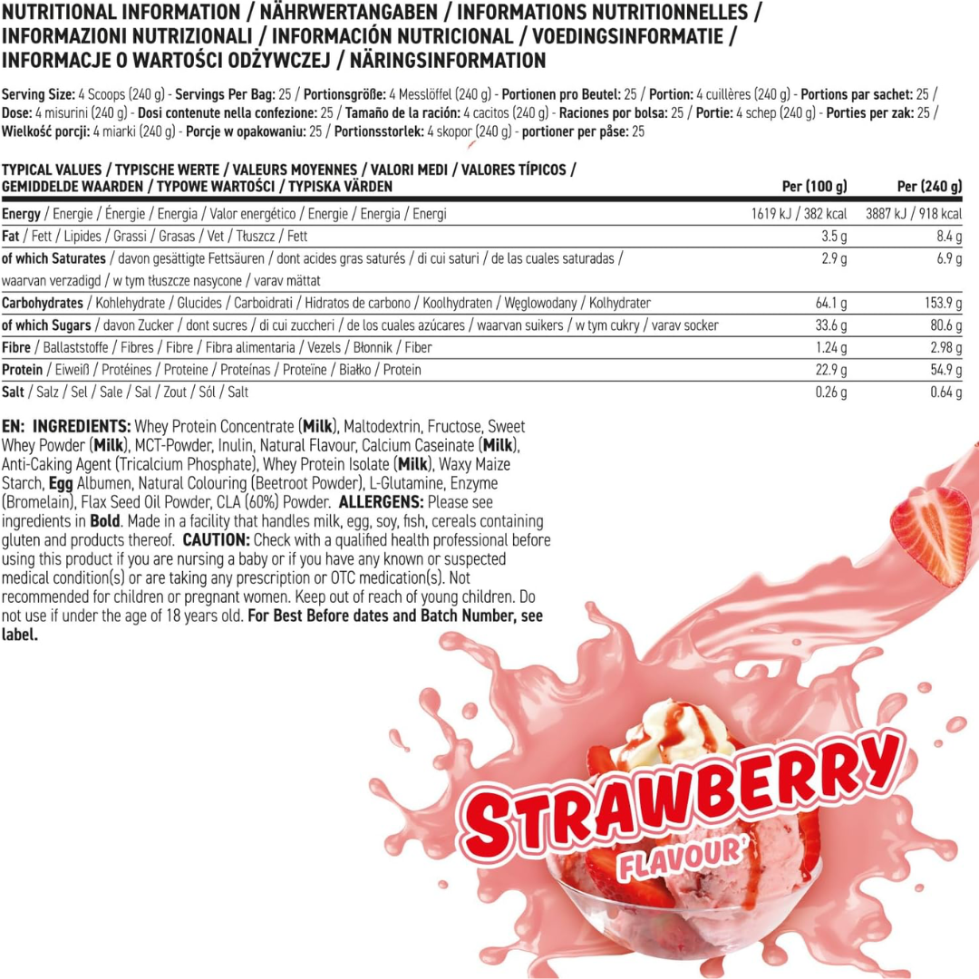 Applied Nutrition Critical Mass Original 6kg Strawberry