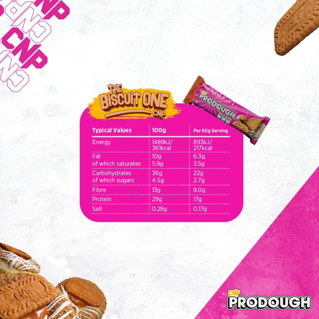 CNP ProDough Bar 12x60g The Biscuit One