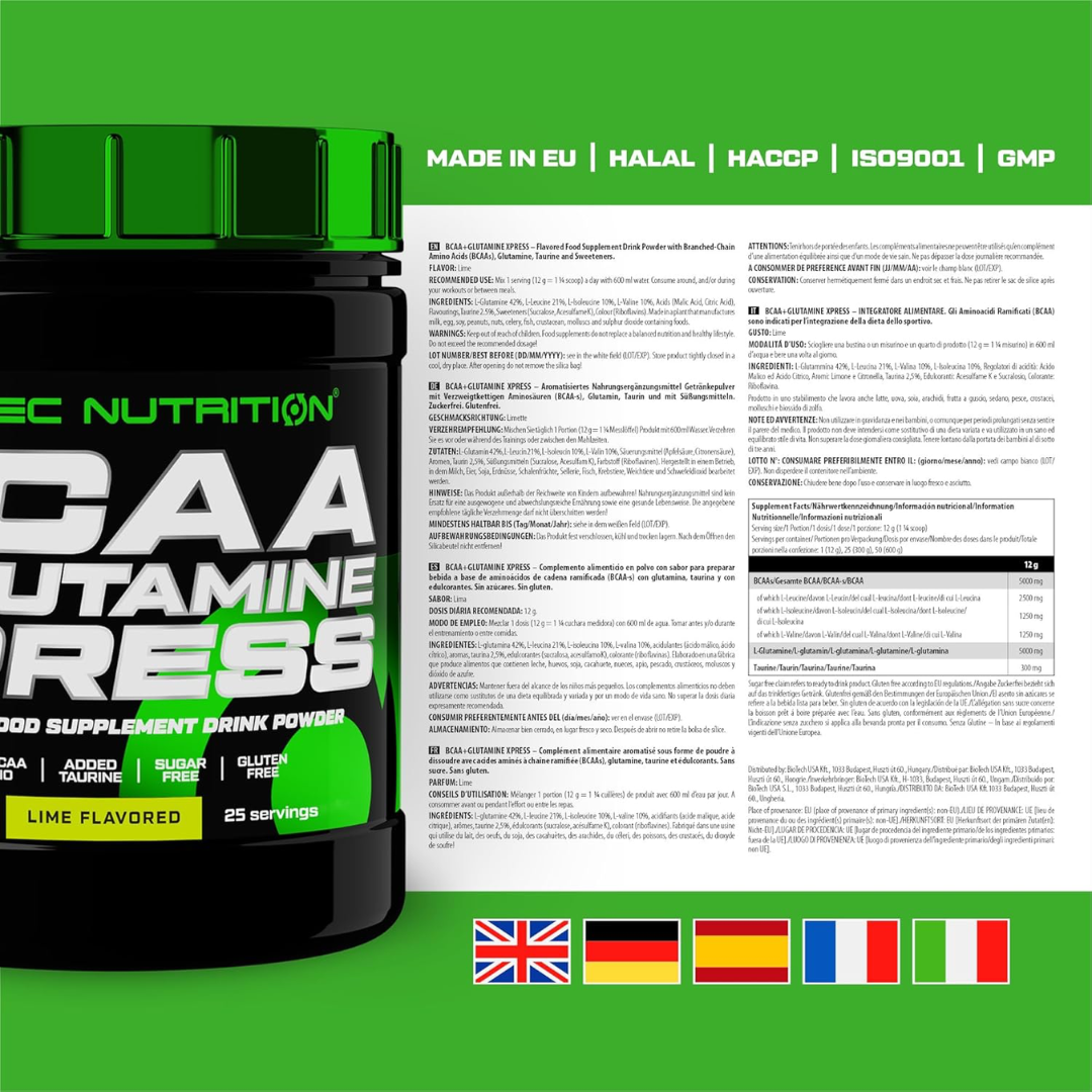 Scitec Nutrition BCAA + Glutamine Xpress 300g Lime