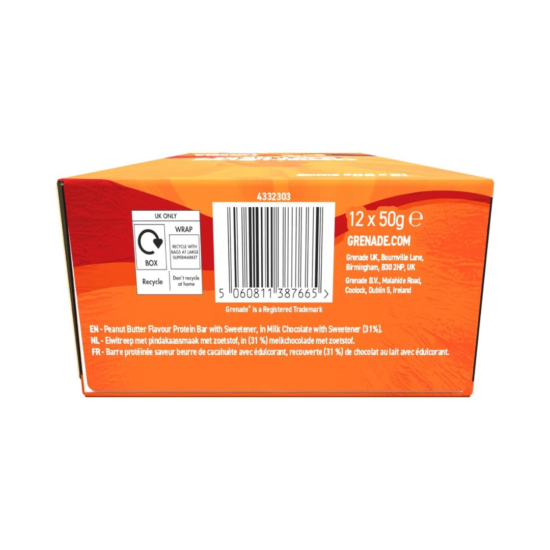 Grenade Soft Core Protein Bar 12 x 50g Peanut Butter