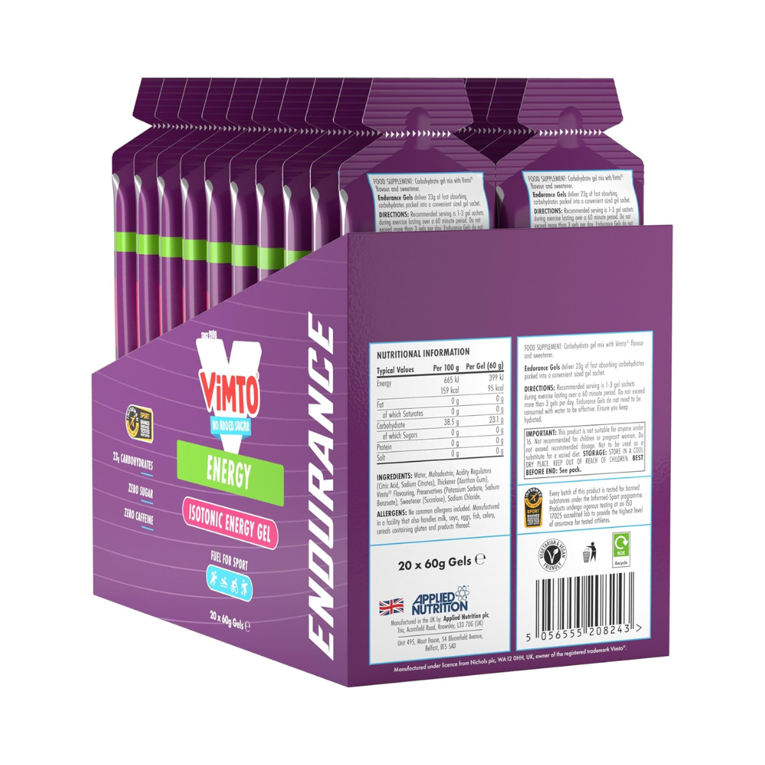 Applied Nutrition Endurance Energy Gel 20x60g Vimto