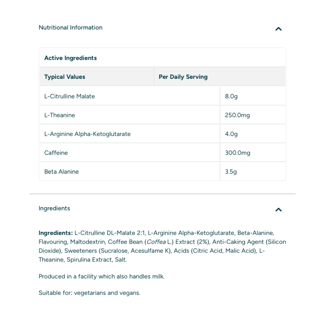 MyProtein Origin Pre-Workout Samples 20g Sour Apple