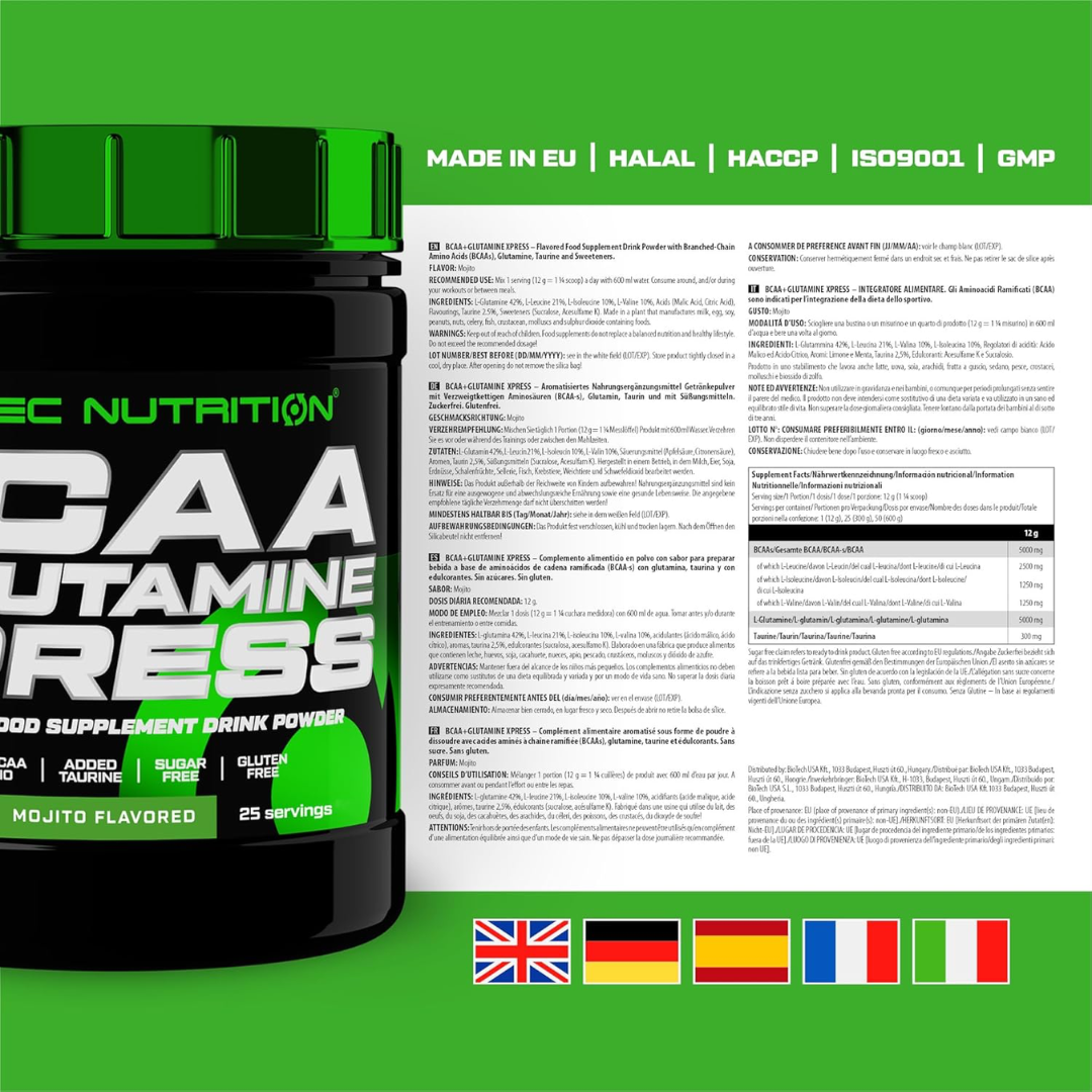 Scitec Nutrition BCAA + Glutamine Xpress 300g Mojito