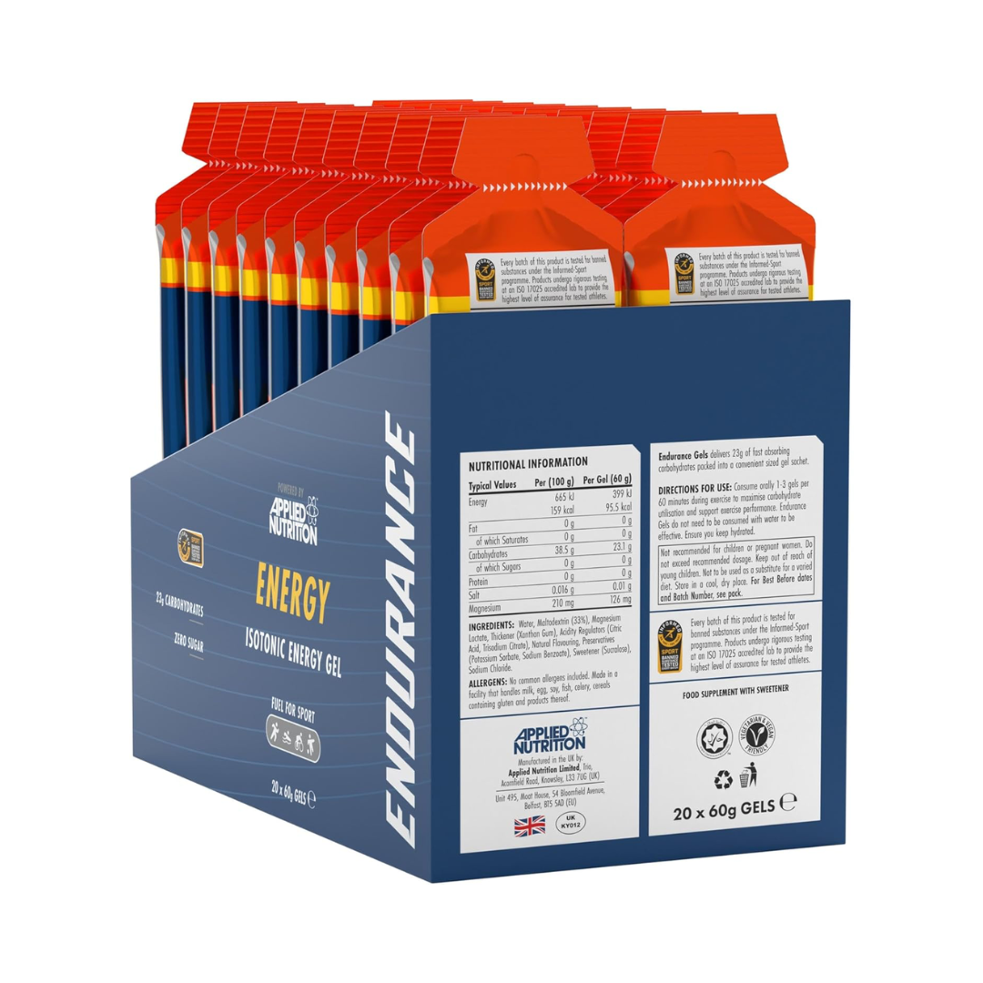 Applied Nutrition Endurance Energy Gel 20x60g Orange
