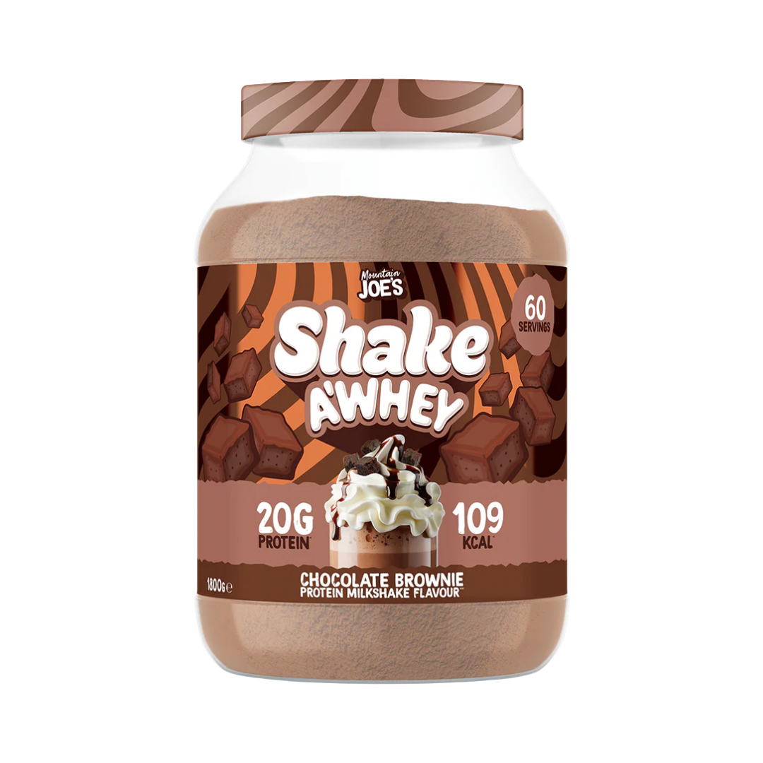Mountain Joe's SHAKE A'WHEY 1.8kg Chocolate Brownie