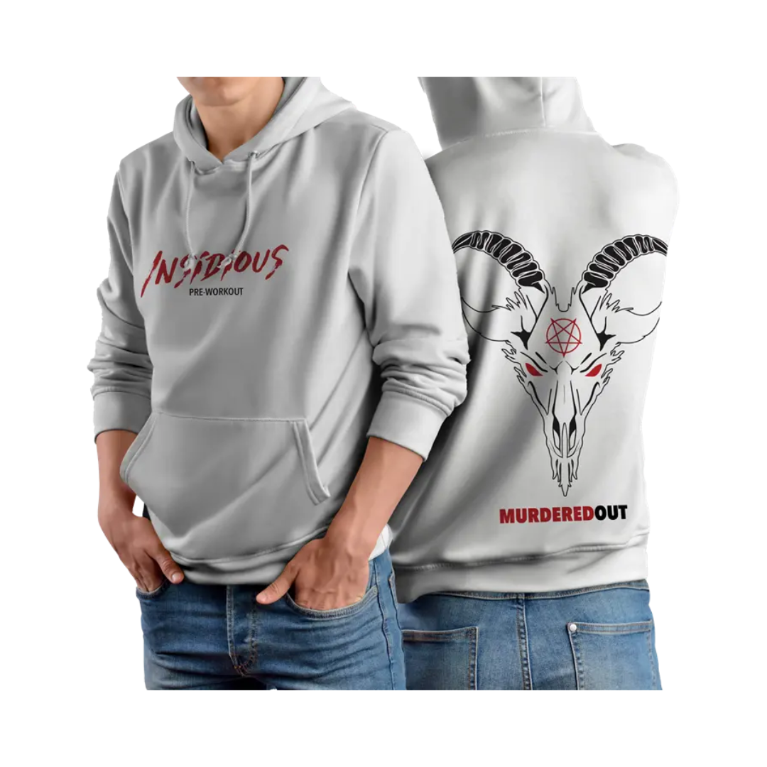 Murdered Out Insidious Hoodie L White