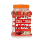 NutriSport Strawberry Creatine Powder Pre Workout + Recovery 600g Strawberry
