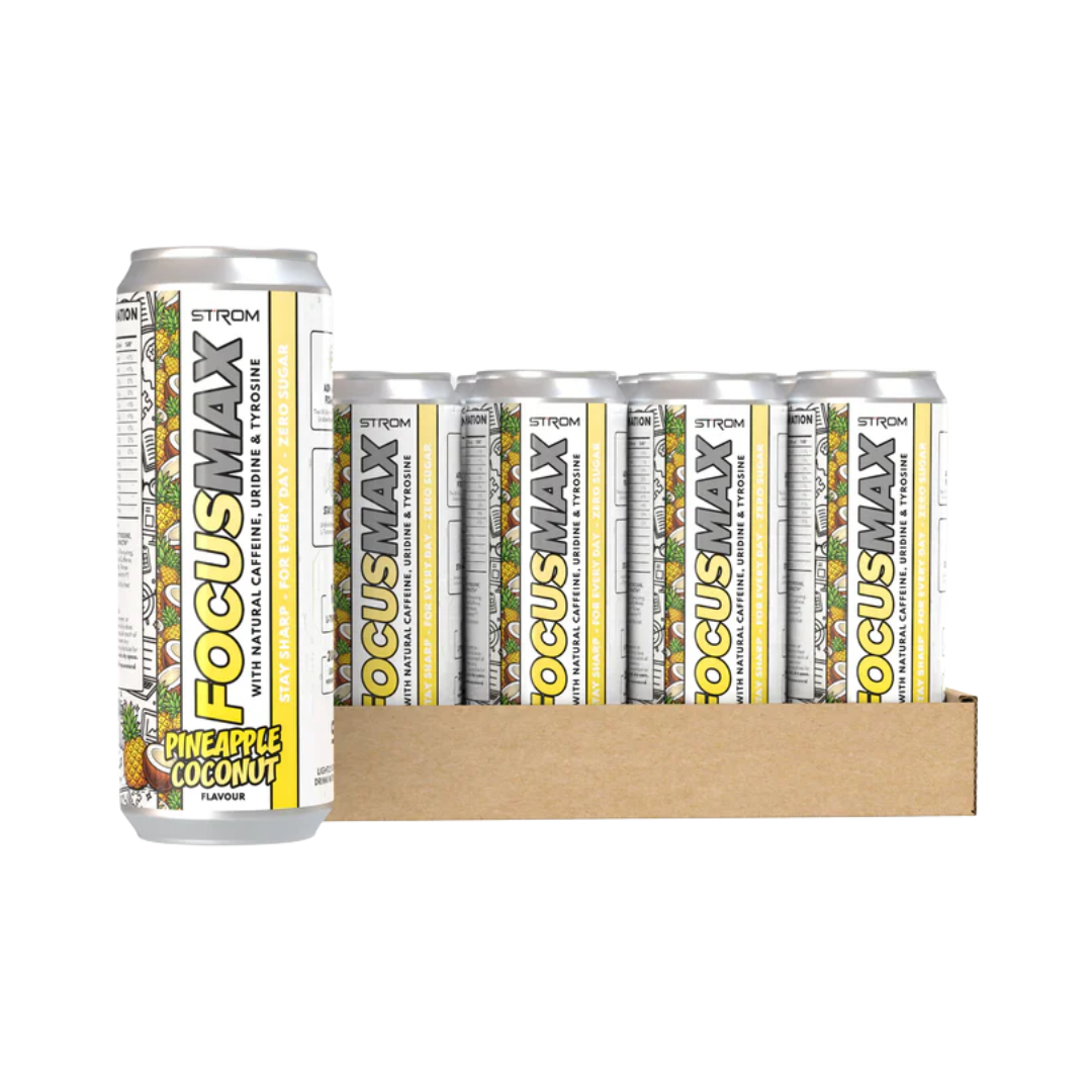Strom Sports FocusMax Can 12x500ml Pineapple Coconut