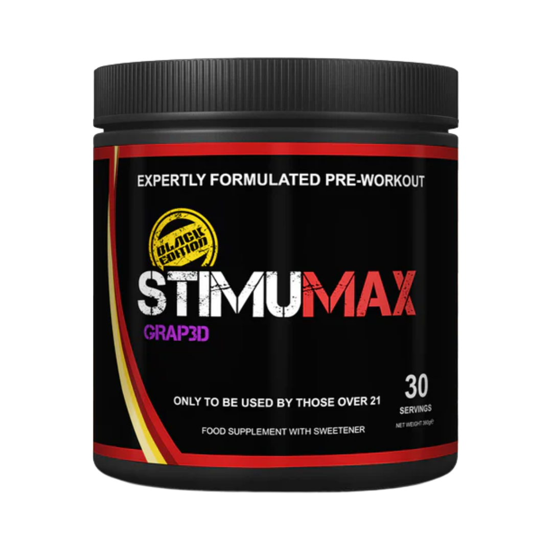 Strom Sports StimuMAX Black Edition 360g Grap3D – The Box Supplements