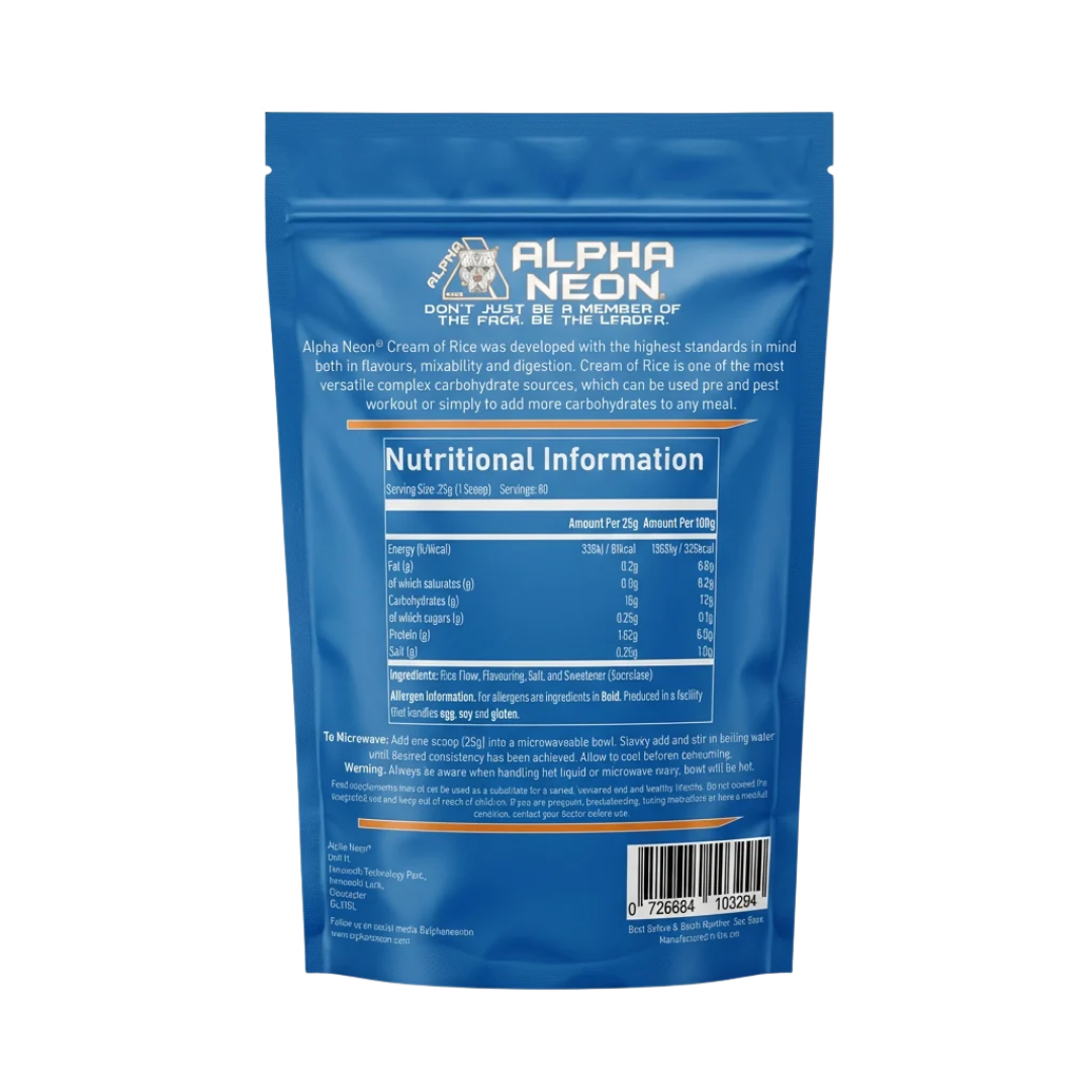 Alpha Neon Cream Of Rice 2kg Blueberry Muffin