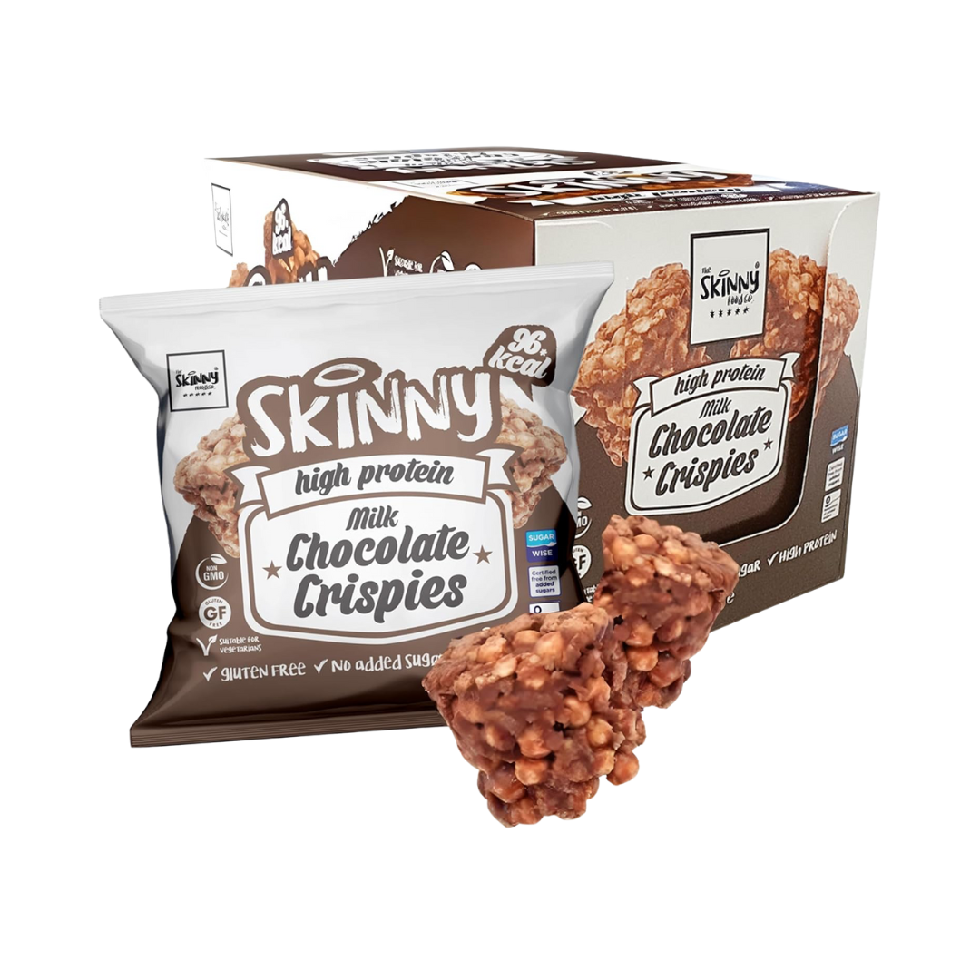 The Skinny Food Co Skinny High Protein Crispies 10x23g Milk Chocolate