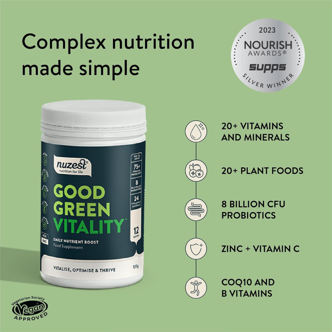 Nuzest Good Green Vitality 120g Refreshingly Natural