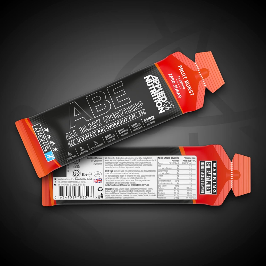 Applied Nutrition ABE All Black Everything Pre Workout Gel 20x60g - Icy Blue Raz