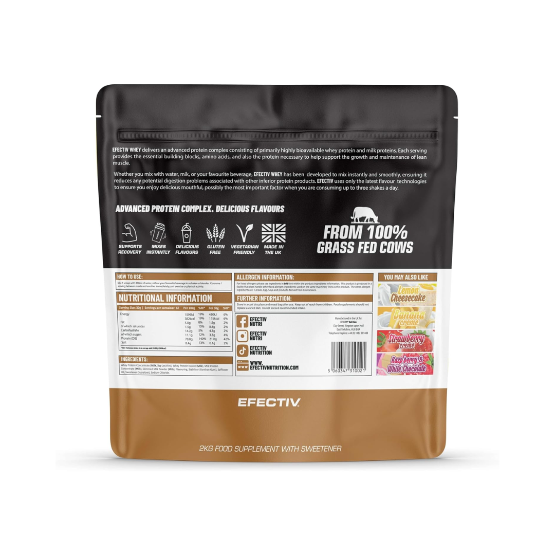 Efectiv Nutrition Whey Protein 2kg - Vanilla Creme