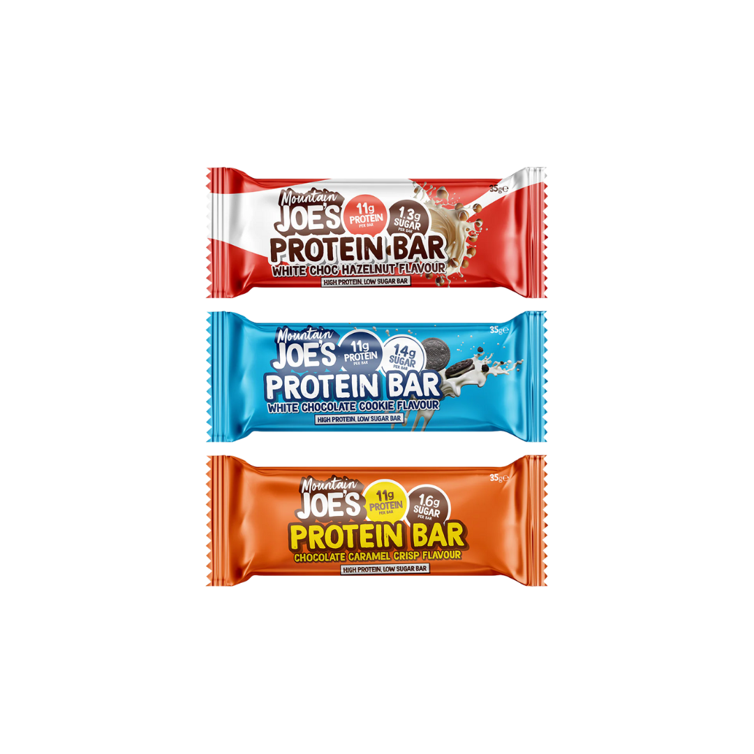 Mountain Joe's Protein Bar 12x35g - White Chocolate Hazelnut