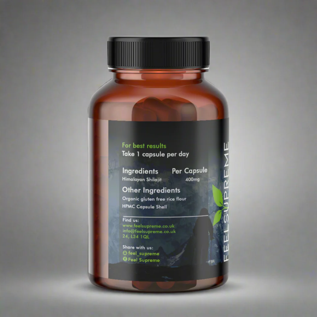 Feel Supreme Himalayan Shilajit 60 Veg Caps