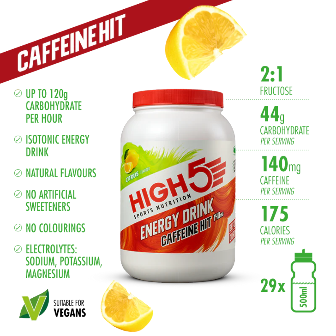 HIGH5 Energy Drink Caffeine Hit 1.4kg Citrus