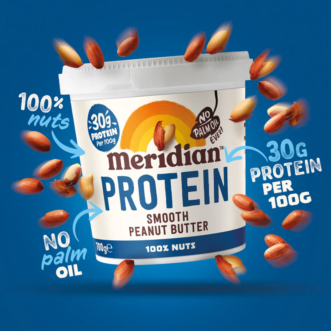 Meridian Protein Peanut Butter Smooth (Palm Oil Free) 700g Peanut Butter