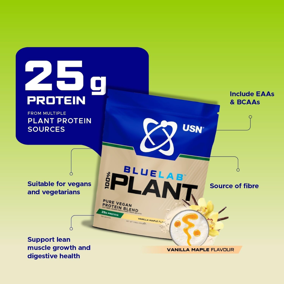 USN 100% Plant Protein 900g - Strawberry