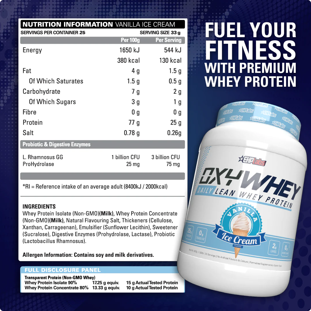 EHP Labs OxyWhey Daily Lean Whey Protein 25 Servings - Peanut Butter Puffs