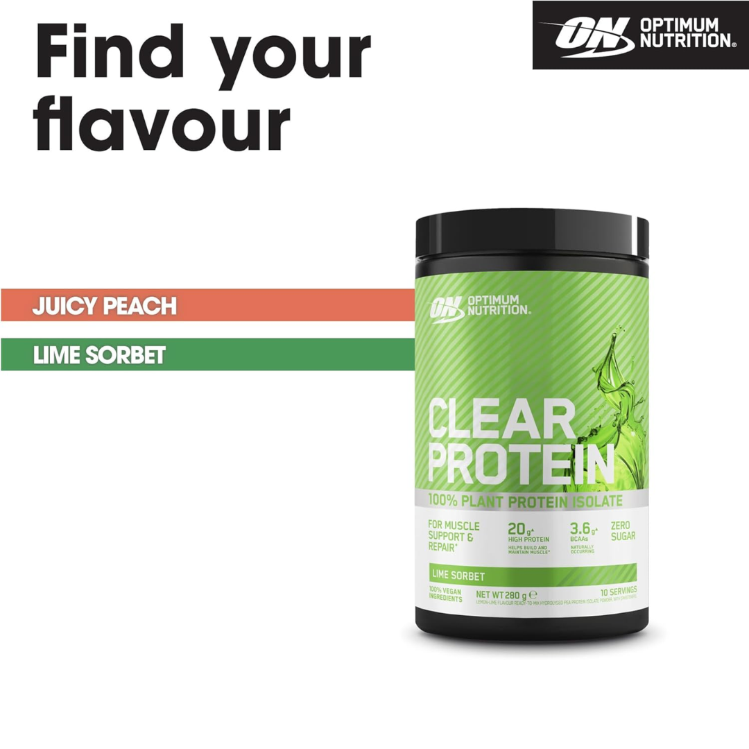 Optimum Nutrition Clear Protein 100% Plant Protein 280g - Juicy Peach