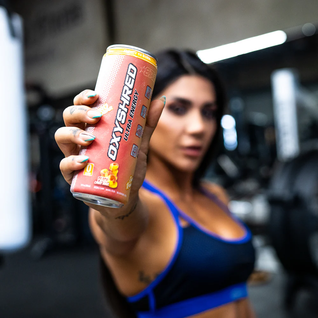 EHP Labs OxyShred Ultra Energy Drink Lightly Carbonated Zero Sugar RTD 12x355ml - Pina Colada