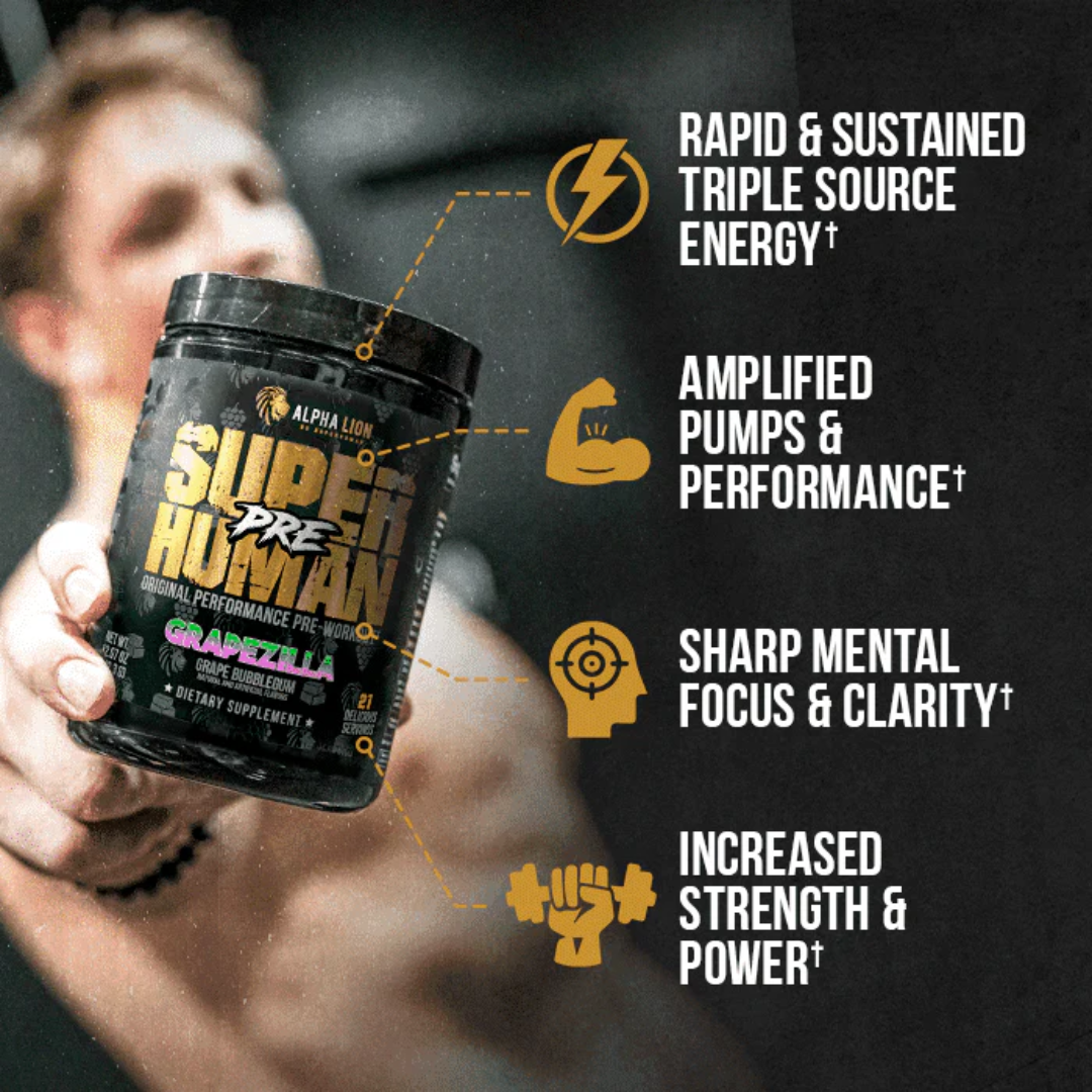 Alpha Lion SuperHuman Pre Workout 342.3g - Hulk Juice