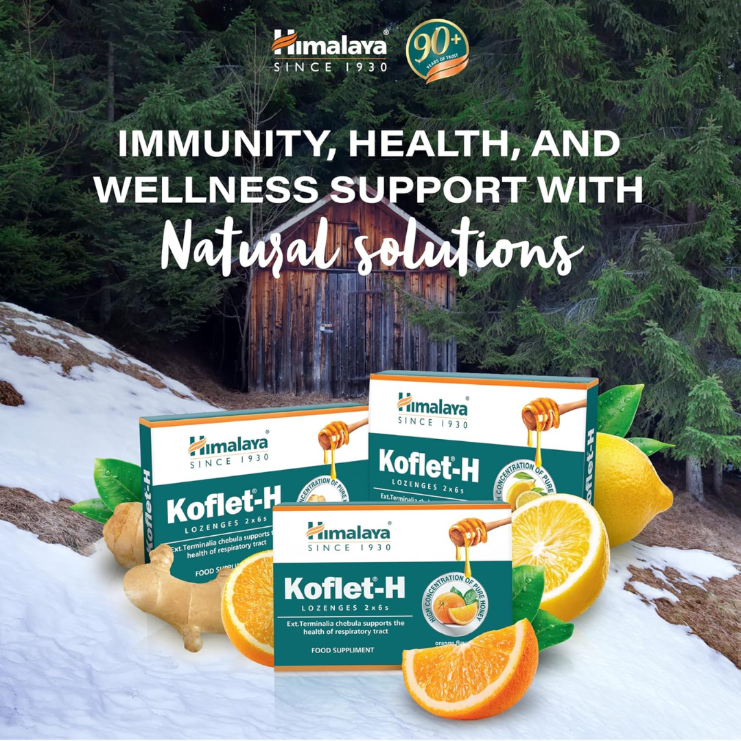 Himalaya Koflet-H 2x6 Lonzenges 12 Softgels - Lemon