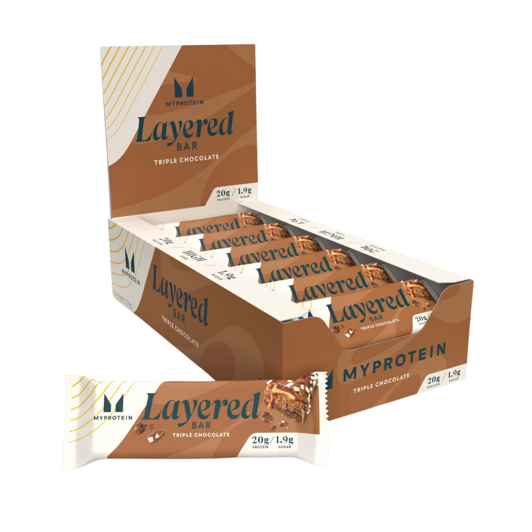 MyProtein MyProtein Layered Bar 12 x 60g - Triple Chocolate Fudge