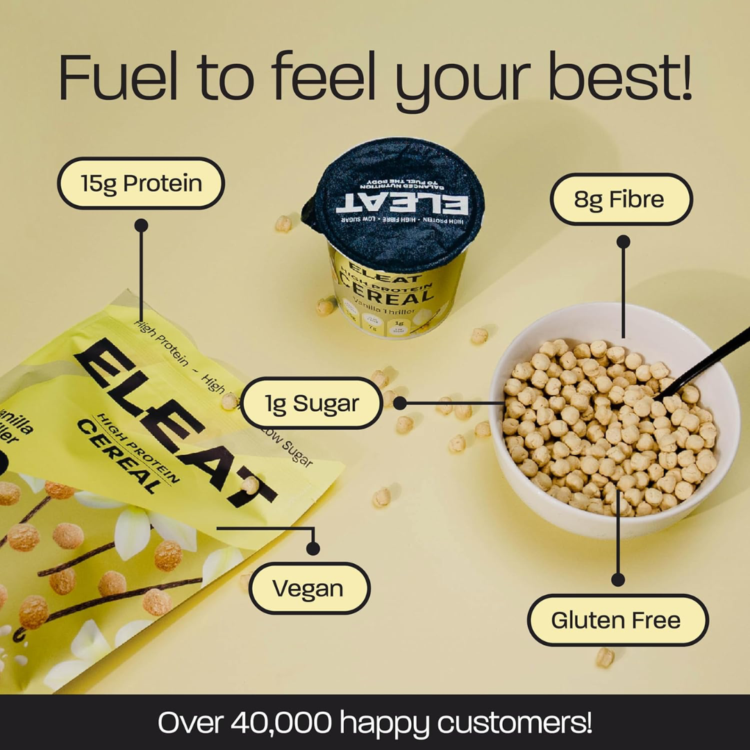 Eleat Balanced High Protein Cereal 8x50g - Vanilla