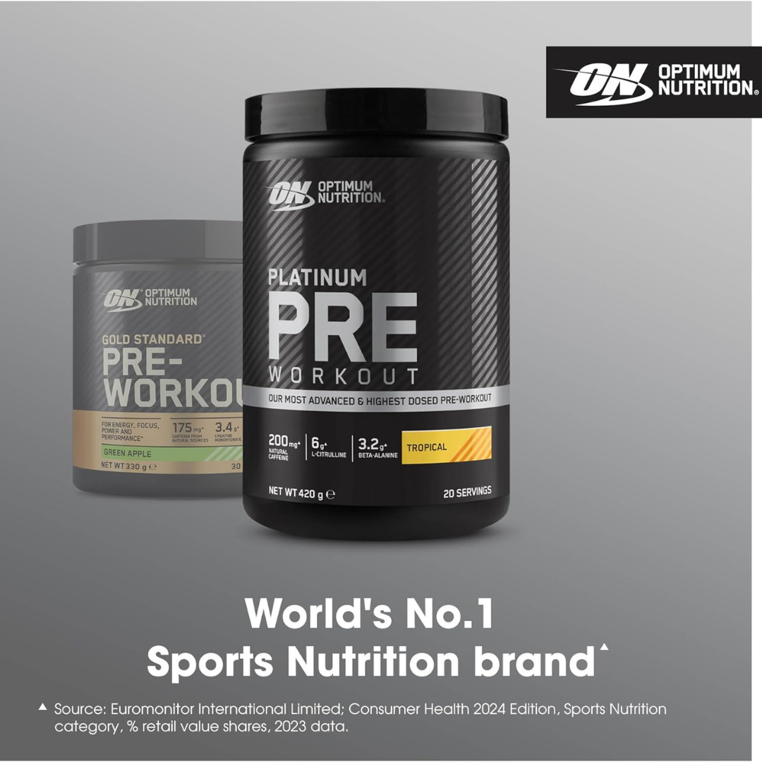 Optimum Nutrition Platinum Pre-Workout 420g - Blue Razz