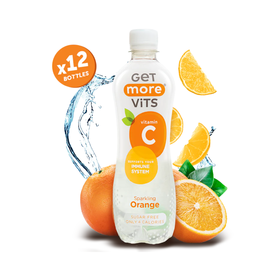 Get More Vits Vitamin C 12x500ml Sparkling Orange