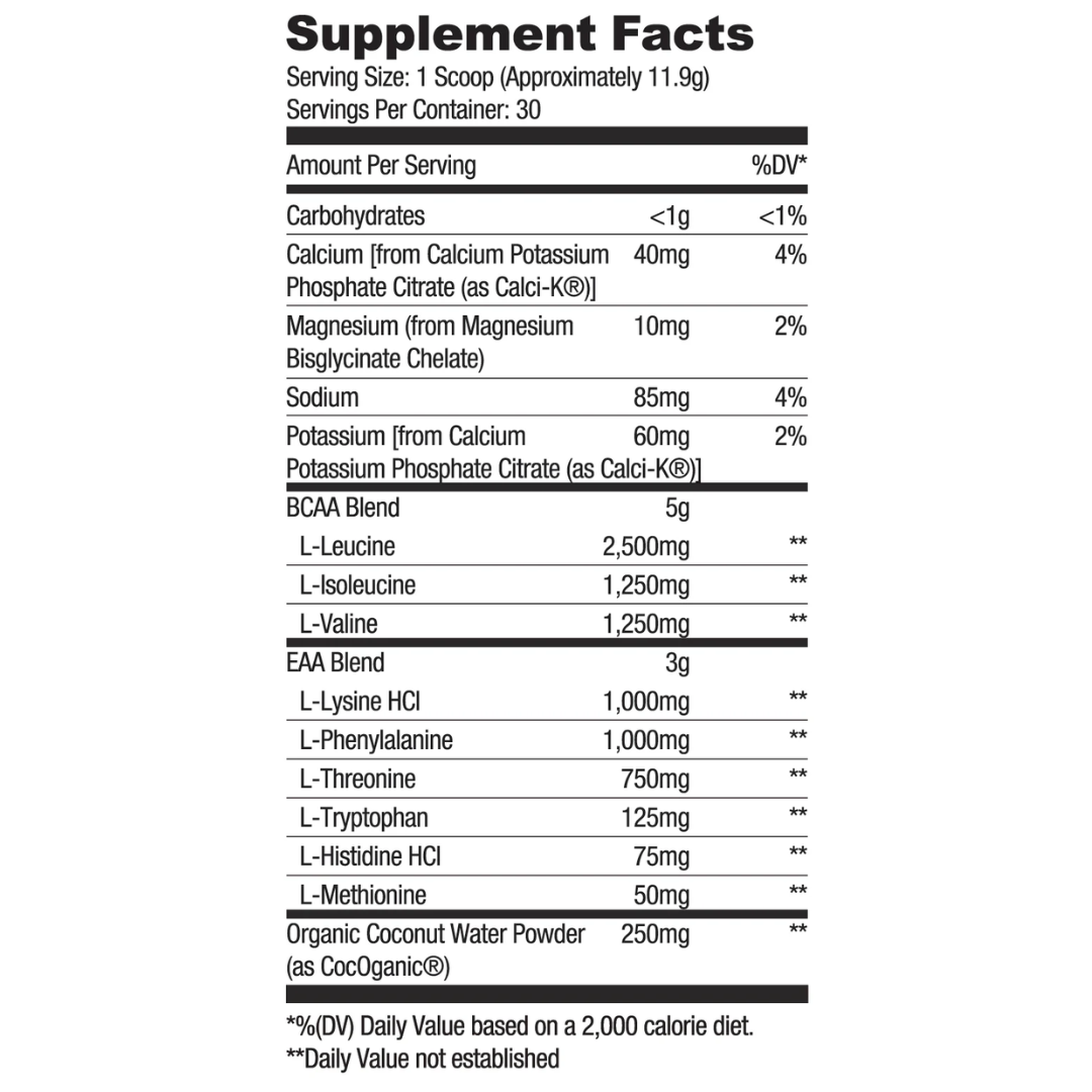 RYSE BCAA + EAA 357g - Peach Mango