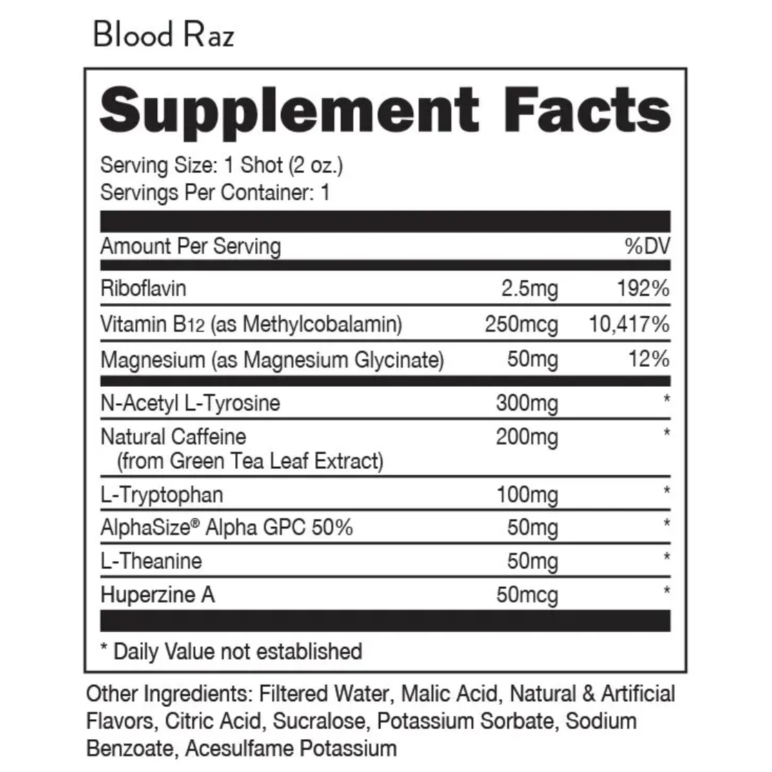 Bucked Up Buck Shot 12x59ml - Blood Raz
