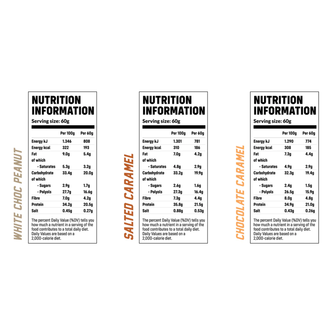 DY Nutrition Yates Protein Bar 12x60g - Salted Caramel