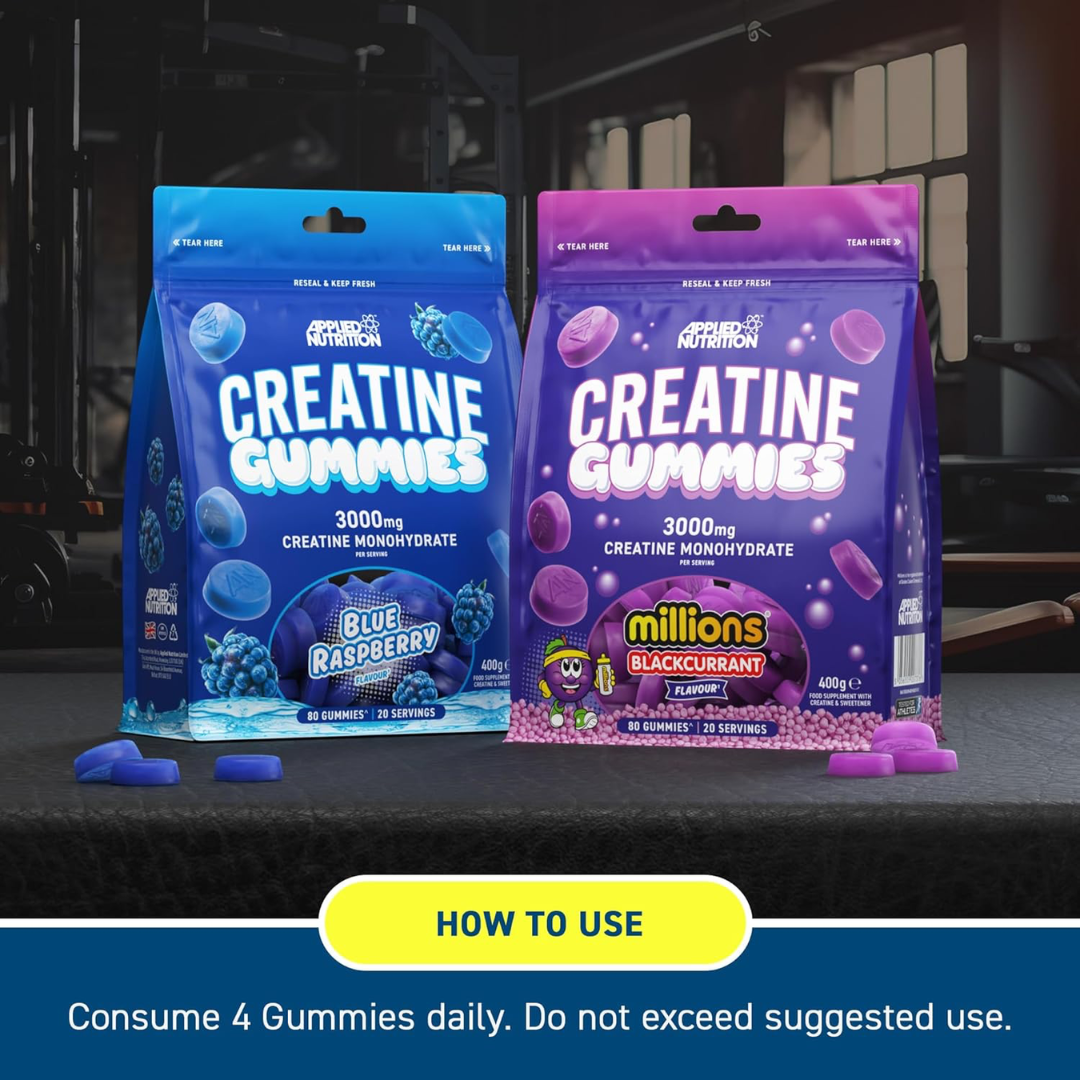 Applied Nutrition Creatine Gummies 80 Gummies - Blue Raspberry