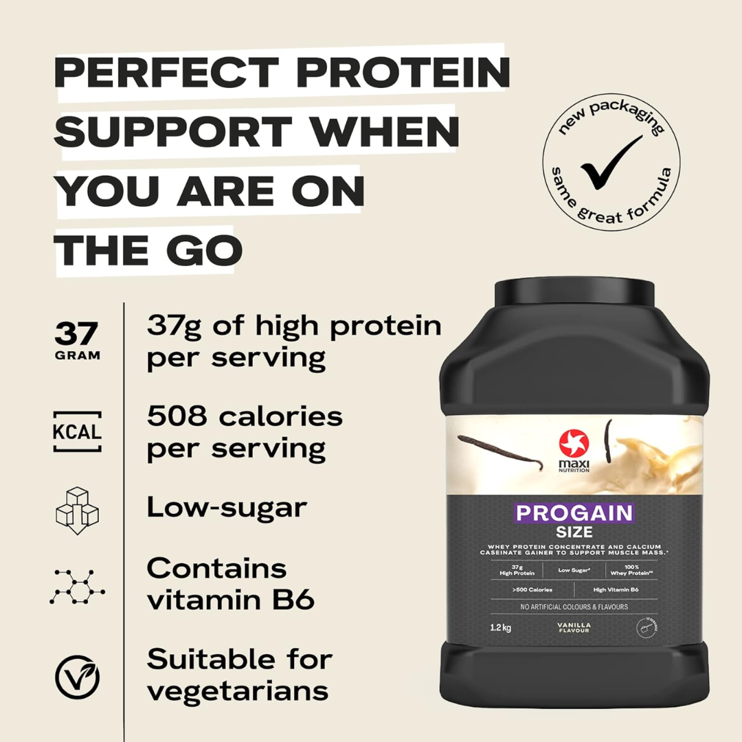 MaxiNutrition Progain Powder 1200g - Vanilla